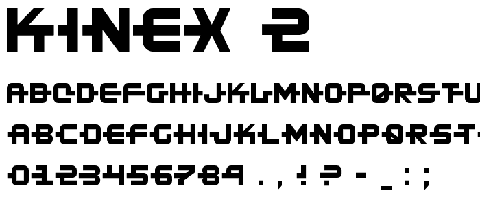 Kinex 2 font